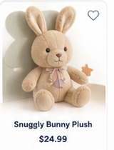 Snuggly Bunny Plush